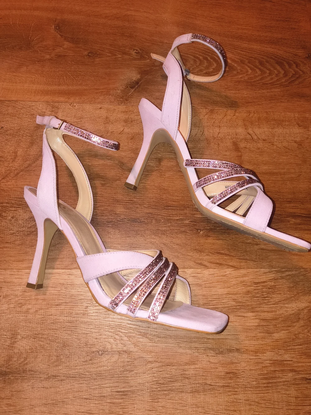 Vince Camuto Pink Strappy Ankle‑Wrap Sandals